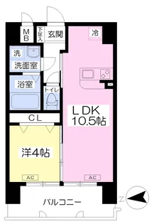 エクセルコートⅠ【302号室】の間取り