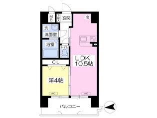 エクセルコートⅠ【602号室】の間取り
