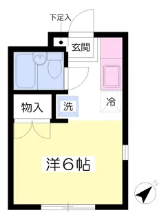 カーサ山手【101号室】の間取り