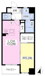 FORZA【102号室】の間取り