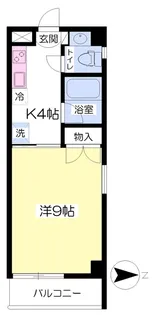 FLEURET【401号室】の間取り