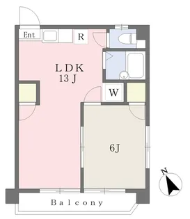 マリンハイツ【501号室】の間取り