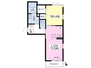 ロハス田園中央1st【203号室】の間取り