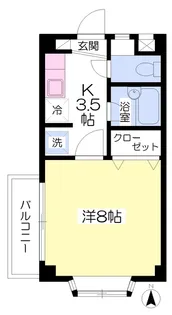 Alcazar Dogo【501号室】の間取り