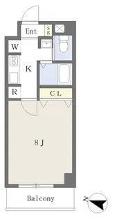 サンヒルズ新瑞橋【702号室】の間取り