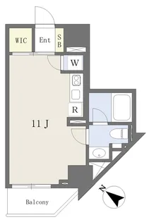 1Rの間取り画像