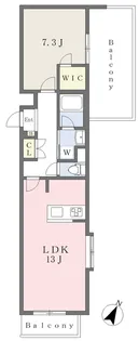 コスモナーレ一社【503号室】の間取り
