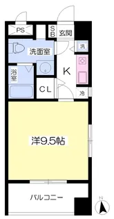 カーザ・ビアンカDUE【403号室】の間取り