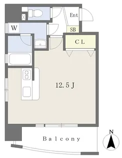 ニックビル持田【402号室】の間取り