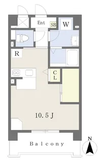 泉中央パークマンション【203号室】の間取り