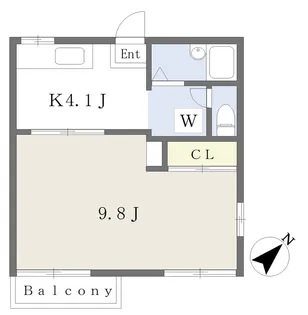 ラプラス・アドバンテージ【201号室】の間取り