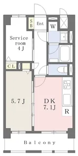 アールズコート御所南【202号室】の間取り