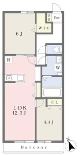 サンフィールド姫路東【203号室】の間取り