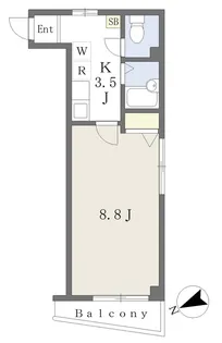 メゾンベルジュⅡ【303号室】の間取り