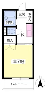 オックスフォードサーカス土居田Ⅲ【305号室】の間取り