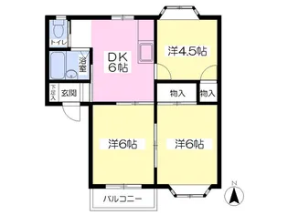 フォレスタN棟【2階】の間取り