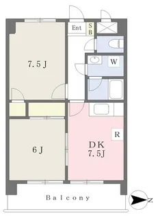 シャルム束本【602号室】の間取り