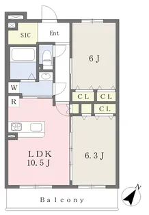 HK大宮【405号室】の間取り
