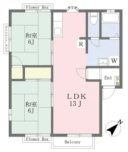 スワンレークA【201号室】の間取り