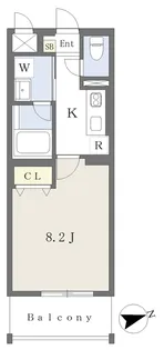 LEMIZE手柄【303号室】の間取り