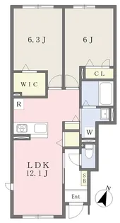 カハラレジデンス【102号室】の間取り