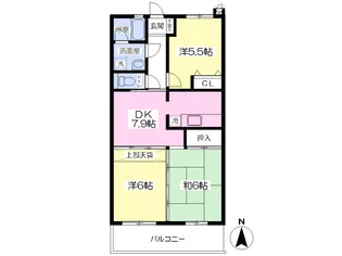 エクセレントソシア【102号室】の間取り