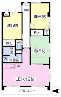 メゾンフォンテーヌ【405号室】の間取り