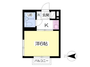 ホワイトハウス【206号室】の間取り