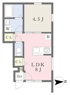 Luna Bianca HoumenⅡ【106号室】の間取り