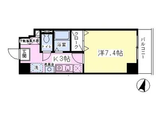 ソレアードⅣ【605号室】の間取り