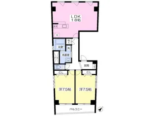 二日町大和ビル【501号室】の間取り