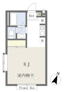エステートピアタカ【101号室】の間取り