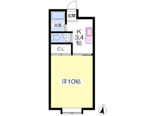 シティプラザ北上D棟【207号室】の間取り