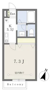 ブランシュール【203号室】の間取り