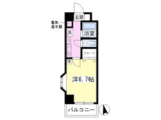 ソレアード ドス【206号室】の間取り