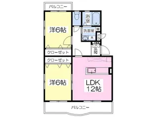 レジェン柴﨑一番館【102号室】の間取り