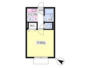 コーポ・リュミエール【203号室】の間取り