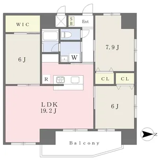 アーバン愛大医学部前【1101号室】の間取り