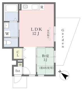 DL−TERRACE【105号室】の間取り