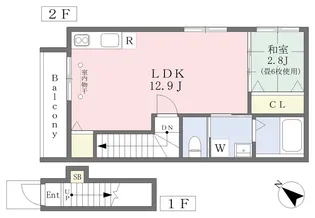 DL−TERRACE【201号室】の間取り