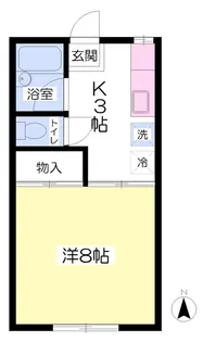 ホワイトハイツ【206号室】の間取り
