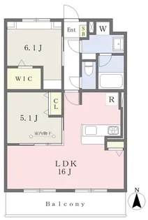 Residence de 白金【505号室】の間取り
