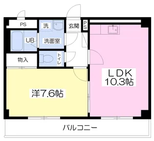 メゾンLet’s【301号室】の間取り