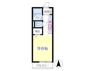 パークシティ【110号室】の間取り