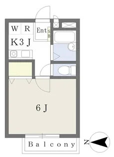 クレセント・T【103号室】の間取り