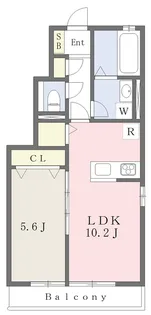 クレア・デ・ルネ【101号室】の間取り
