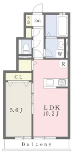 クレア・デ・ルネ【103号室】の間取り