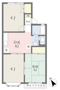 シルク・ドゥ・ソレイユB【102号室】の間取り