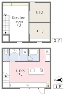 TODA TERRACE【C号室】の間取り