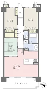 プレミスト徳重【508号室】の間取り
